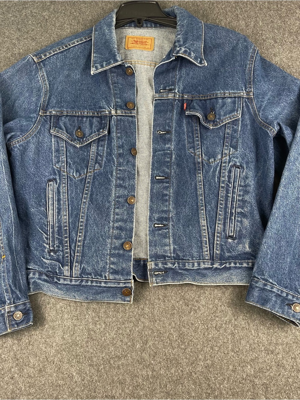 Vtg Levi's 70506-0216 Denim Trucker Jacket Men's Size 46 L/XL Made In USA 1984